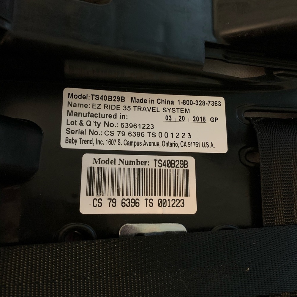 Car seat with base